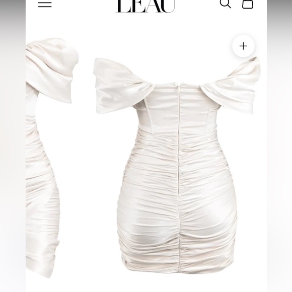 Ivory satin corset dress - divine satin corset dress in ivory size L - Picture 6 of 6